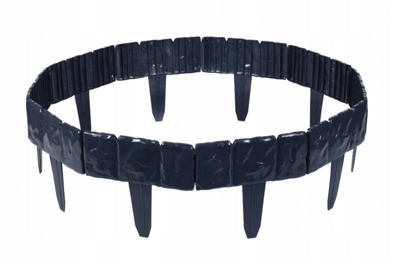 Palisada ogrodowa wysoka obrzeże border antracyt 2,4m płotek GeoBorder